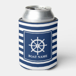 Uw naam van het schip verzendt wielhelm Navy Strip Blikjeskoeler