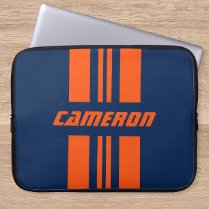 Uw naam volledig op maat gemaakte kleuren racing s laptop sleeve