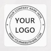 Uw naam Website Kleuren Aangepaste stempel Labels (Design 2)