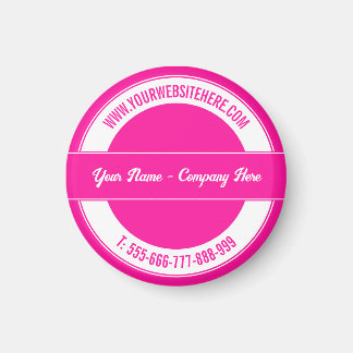 Uw naam Website Telefoon Kleuren Magneet Promotie