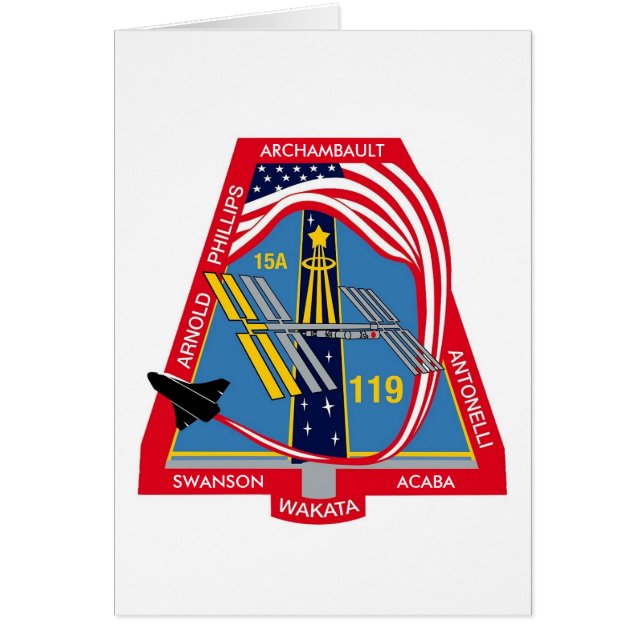 UW_NAME_HERE STS-119 Logo (Voorkant)