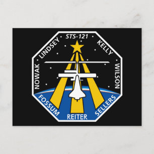 UW_NAME_HERE STS-121-Logo Briefkaart