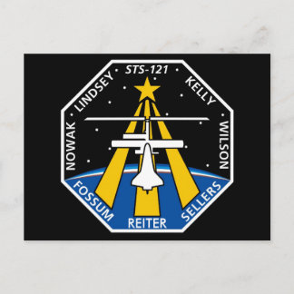 UW_NAME_HERE STS-121-Logo Briefkaart