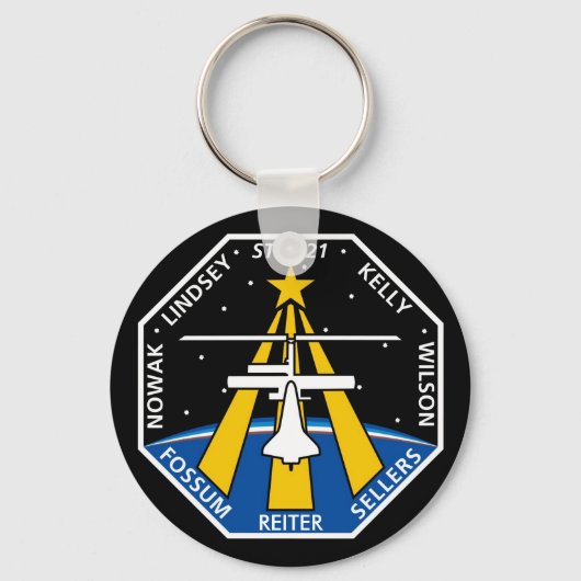 UW_NAME_HERE STS-121-Logo Sleutelhanger (Voorkant)
