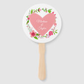 Uw namen in een aangepaste tekstventilatoren voor  handwaaier (Voorkant)