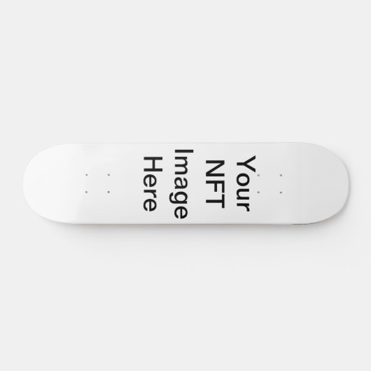 Uw NFT-Afbeelding hier Persoonlijk Skateboard (Horizontaal)