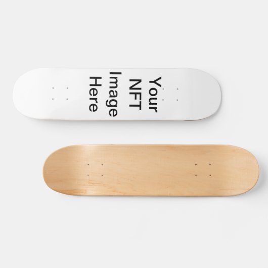 Uw NFT-Afbeelding hier Persoonlijk Skateboard (Horizontaal)