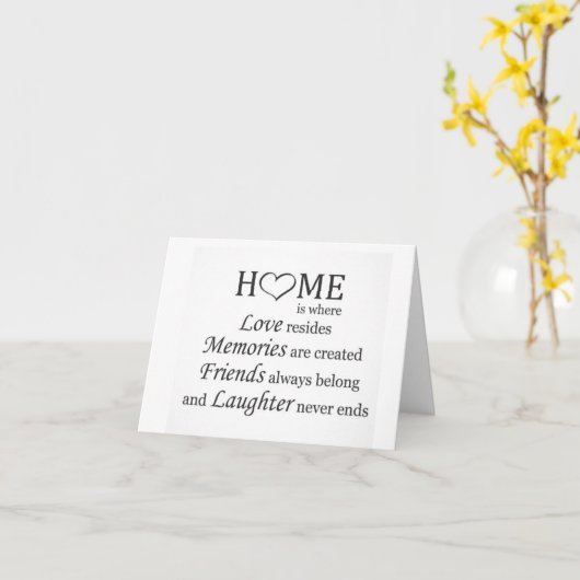 ** UW NIEUWE HUIS ** TIJD OM TE VIEREN ZEKER! KAART (Gele Bloem)