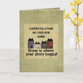 Uw Nieuwe Kaart van het Huis (Gele Bloem)