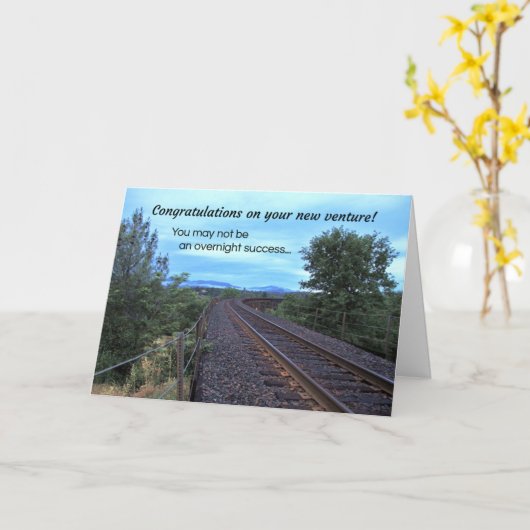 Uw nieuwe onderneming! kaart (Gele Bloem)