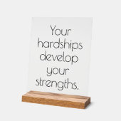 Uw ontberingen Acryl teken Bord (Hoek)