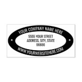 Uw Ontwerp Aangepaste Adres Kleur Ovaal Rubber Sta Rubberstempel (Afrduk)