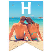 Uw ontwerp Aangepaste foto Verjaardag Bunting Flag Vlaggetjes (Tweede vlag)