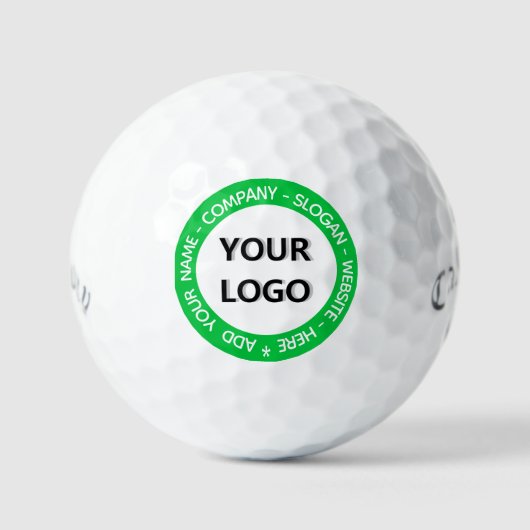 Uw Ontwerp Aangepaste Logo Tekst Golfballen Sjablo (Voorkant)