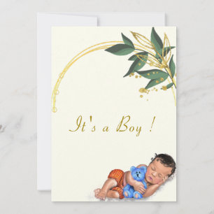Uw ontwerp Baby Boy Douche Uitnodiging Sjabloon