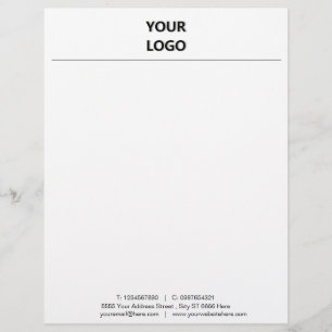 Uw ontwerp branded business briefhoofd voorbeeld