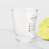 Uw ontwerp branded business shot glas voorbeeld (Links)