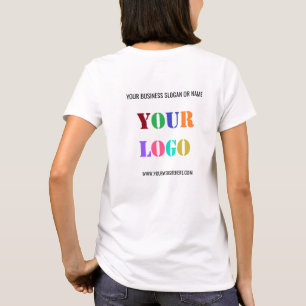 Uw ontwerp branded business T-shirt voorbeeld