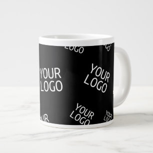 Uw ontwerp, foto of bedrijfslogo willekeurig beteg grote koffiekop