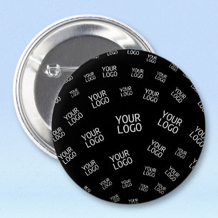 Uw ontwerp, foto of bedrijfslogo willekeurig beteg ronde button 5,7 cm