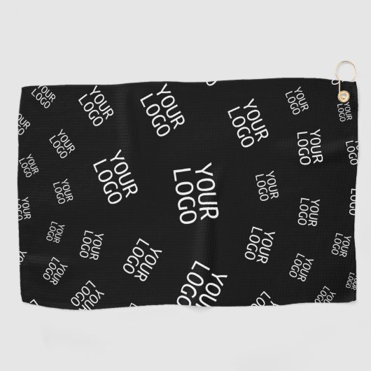 Uw ontwerp, foto of zakelijke Logo willekeurig bet Golfhanddoek (Horizontaal)