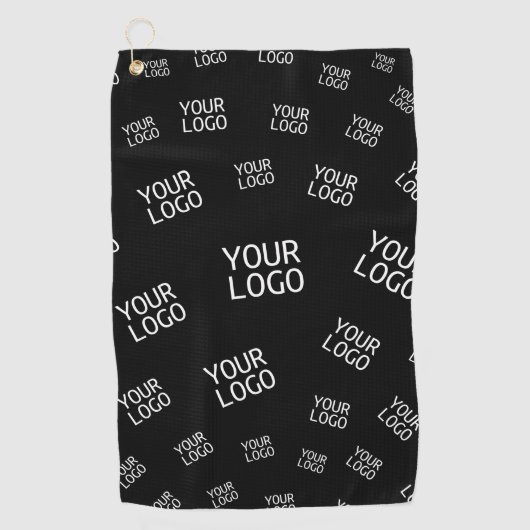 Uw ontwerp, foto of zakelijke Logo willekeurig bet Golfhanddoek (Voorkant)