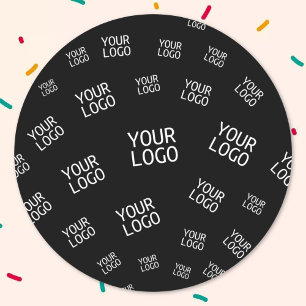 Uw ontwerp, foto of zakelijke Logo willekeurig bet Ronde Sticker