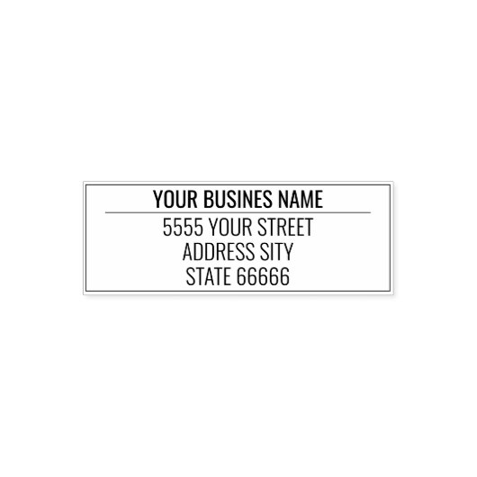 Uw ontwerp gepersonaliseerde adresstempel Sjabloon Zelfinktende Stempel (Design)