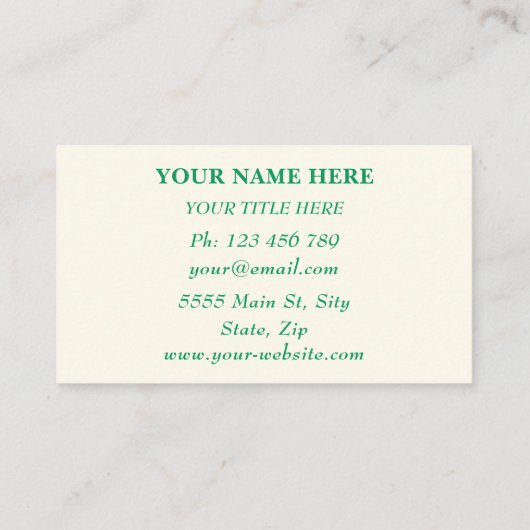 Uw ontwerp Grappige Kip visitekaartje Sjabloon (Achterkant)