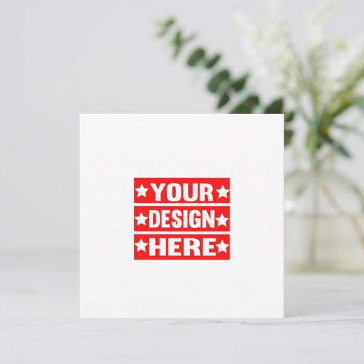 Uw ontwerp hier Aangepast Bedankkaart (Staand voorkant)