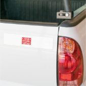 Uw ontwerp hier Aangepast Bumpersticker (Op Truck)