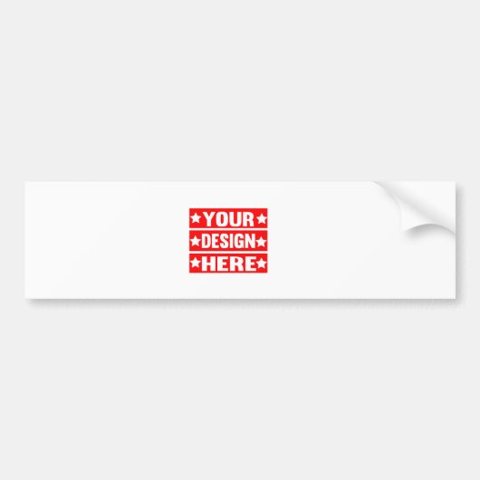 Uw ontwerp hier Aangepast Bumpersticker (Voorkant)