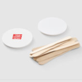 Uw ontwerp hier Aangepast Handwaaier (Niet-gemonteerd)