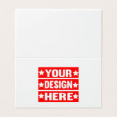 Uw ontwerp hier Aangepast Kaart (Buitenkant ongevouwen)