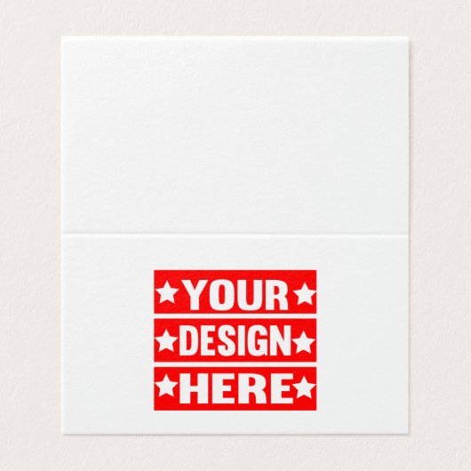 Uw ontwerp hier Aangepast Kaart (Buitenkant ongevouwen)