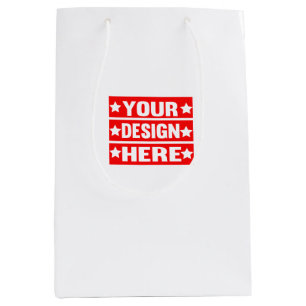 Uw ontwerp hier Aangepast Medium Cadeauzakje