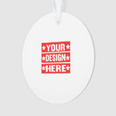 Uw ontwerp hier Aangepast Ornament (voorkant)