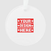 Uw ontwerp hier Aangepast Ornament (voorkant)