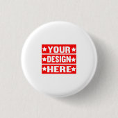 Uw ontwerp hier Aangepast Ronde Button 3,2 Cm (Voorkant)