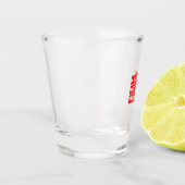 Uw ontwerp hier Aangepast Shot Glas (Links)