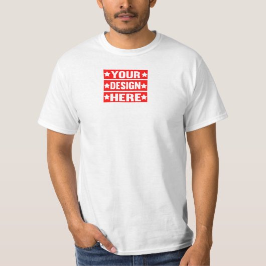 Uw ontwerp hier Aangepast T-shirt (Voorkant)