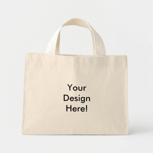 Uw Ontwerp hier! De klantgerichte Zak van de Gift Mini Tote Bag (Voorkant)