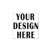 Uw ontwerp hier douane rubberzegel rubberstempel (Afrduk)