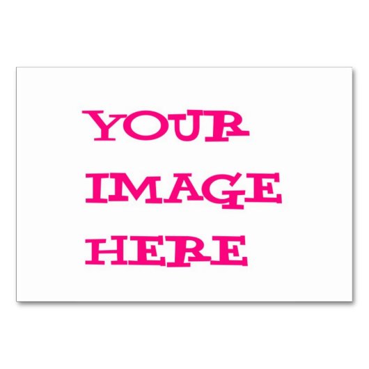 Uw ontwerp hier tafel Kaart (Voorkant)