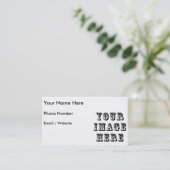 Uw ontwerp hier visitekaartje (Staand voorkant)