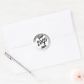 Uw ontwerp Logo Verzending Volgende dag Snelle ver Ronde Sticker (Envelop)