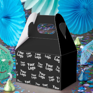 Uw ontwerp of bedrijfslogo   willekeurige plaatsin bedankdoosjes
