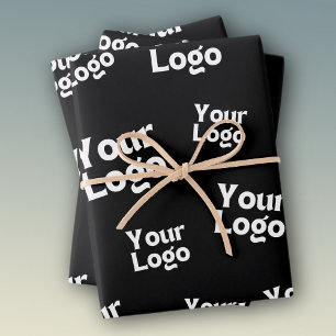 Uw ontwerp of bedrijfslogo   Willekeurige plaatsin Inpakpapier Vel