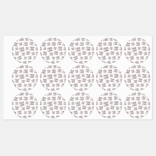 Uw ontwerp of bedrijfslogo | Willekeurige plaatsin Labels (Vel)