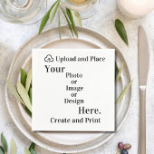 Uw ontwerp of foto uploaden servet